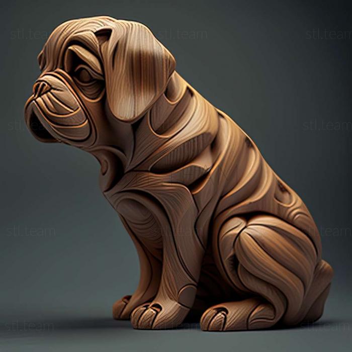 3D model Torgnac dog (STL)